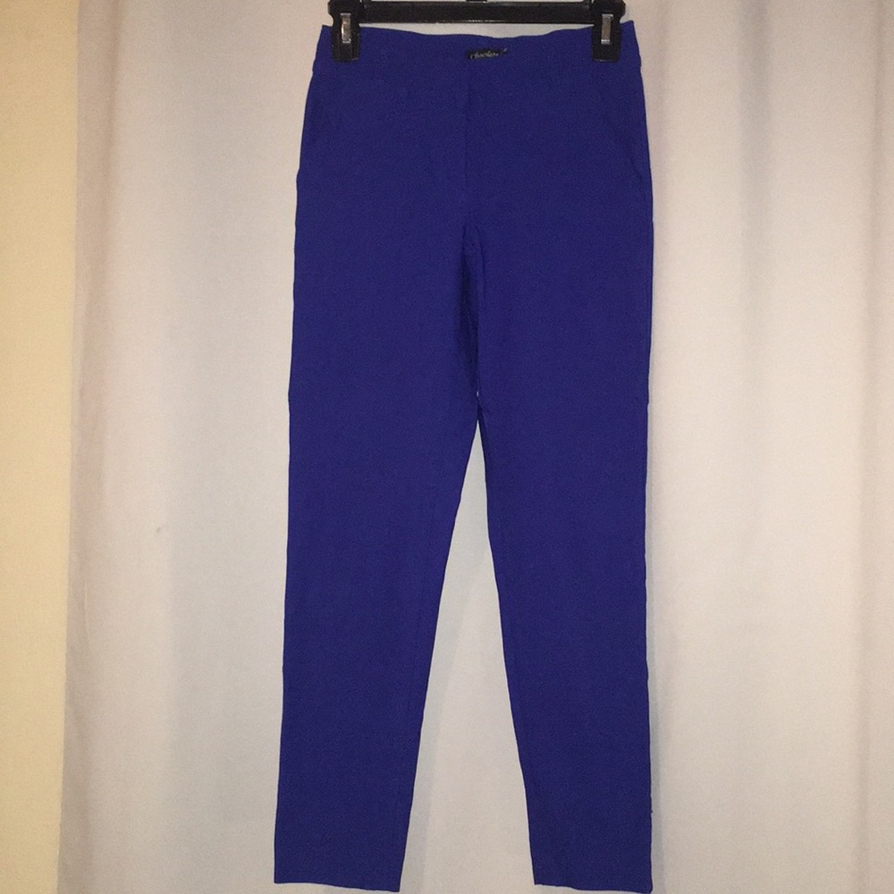 Cobalt ankle pants